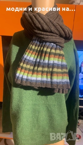 Пуловер 100% агнешка вълна, снимка 7 - Блузи с дълъг ръкав и пуловери - 53114485