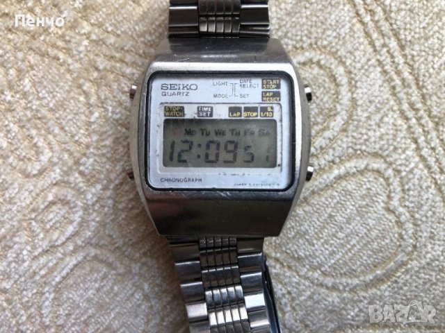 ретро LCD "SEIKO" CHRONOGRAPH - A129 - 5000 - JAPAN - 1970/78г., снимка 4 - Антикварни и старинни предмети - 46005866