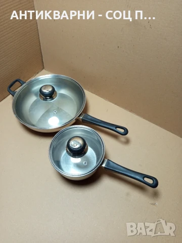 Комплект Стари Тиган и Касерола с Капаци., снимка 2 - Антикварни и старинни предмети - 50813559