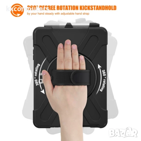 Microsoft Surface Go 4 / 3 / 2 / 1 Tablet Case/Pen Slot /Hand Band/360° Swivel Kickstand Удароустойч, снимка 11 - Калъфи, кейсове - 51027621