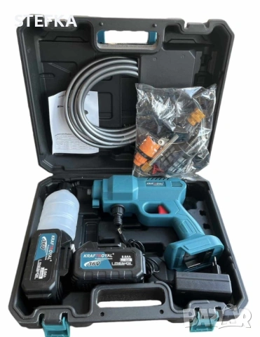 Комплект акумулаторна водоструйка , снимка 2 - Куфари с инструменти - 53005493