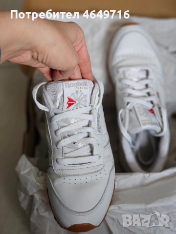 Оригинални кожени маратонки Reebok Classic, снимка 3 - Маратонки - 52466073
