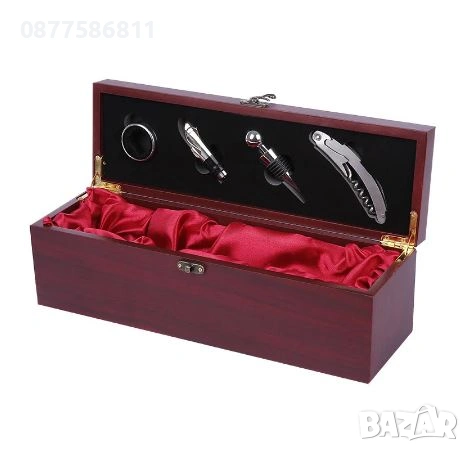 НОВА ДЪРВЕНА КУТИЯ С АКСЕСОАРИ ЗА ВИНО И ШАХ.ЛУКСОЗНИ ПОДАРЪЧНИ СЕТОВЕ ЗА ВИНО.ЛУКСОЗЕН СЕТ ЗА ВИНО+, снимка 2 - Подаръци за мъже - 53737155