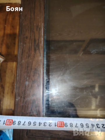 Дървена маса със стъкло Канор, червена ябълка, снимка 6 - Маси - 54174438