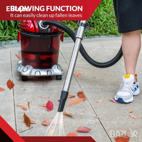 Прахосмукачка с воден филтър Voltz, 1200W-1400W, 15л., Червена, снимка 6 - Прахосмукачки - 52862720