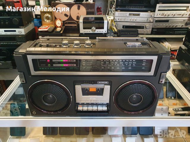 Радиокасетофон AIMOR ST-804SL BoomBox  В отлично техническо и визуално състояние., снимка 8 - Радиокасетофони, транзистори - 46671969