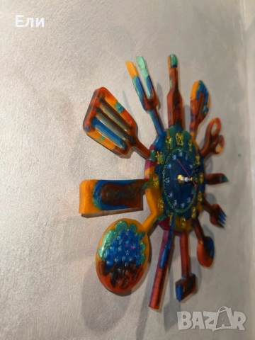 Идеален, ръчно изработен часовник за всяка кухня, а и не само, снимка 6 - Стенни часовници - 52968581