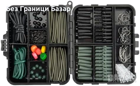 Нова Кутия с риболовни принадлежности 277 части за шаран и пъстърва