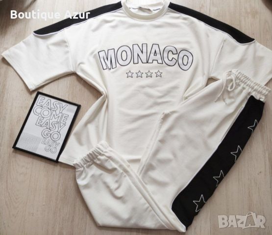 дамски памучни екипи тениска и долнище Monaco , снимка 4 - Спортни екипи - 45891801