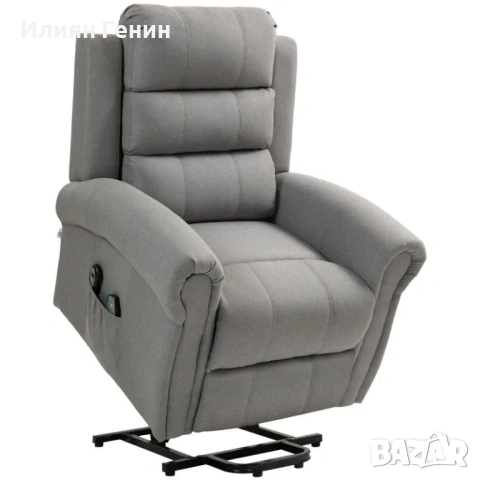 HOMCOM Масажен фотьойл с асистент за повдигане, снимка 10 - Дивани и мека мебел - 53503852