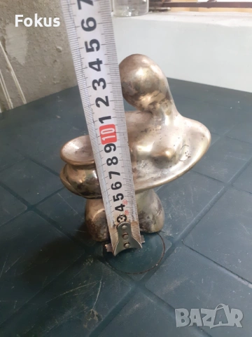 Страхотна метална статуетка фигура пластика, снимка 5 - Антикварни и старинни предмети - 53307439