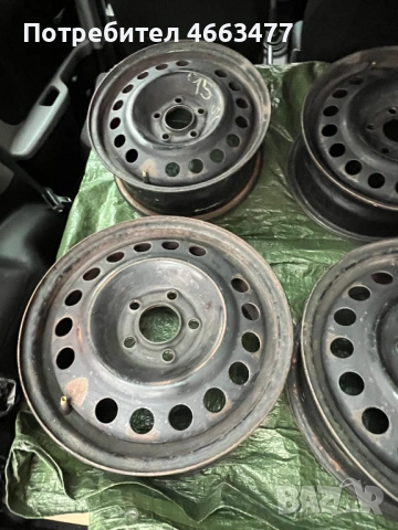 Стоманени джанти 15ки 5х110 GM Opel, снимка 3 - Гуми и джанти - 52593314