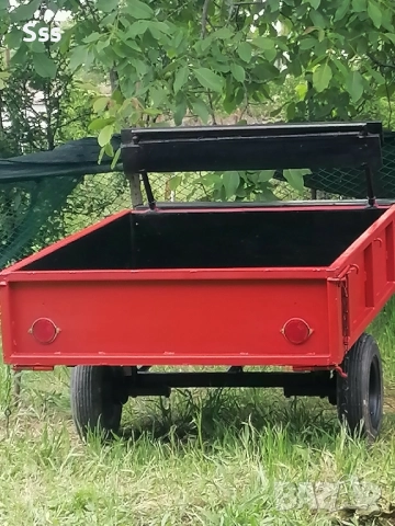 Карловско ремарке за мотофреза на Агротехника, снимка 2 - Ремаркета - 52676156