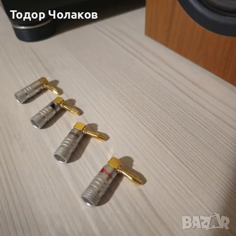 Nakamichi 4 броя конектори,тип banana позлатени 24к, снимка 7 - Други - 31182436