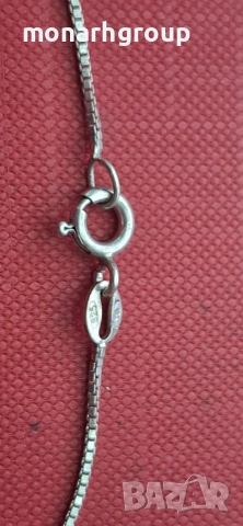 Сребърно колие, снимка 2 - Колиета, медальони, синджири - 52684561
