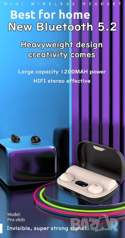 Мини невидими слушалки за уши, снимка 2 - Bluetooth слушалки - 52401700