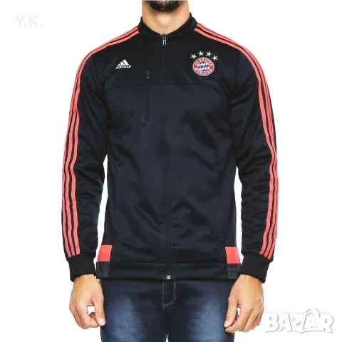 Оригинално мъжко горнище Adidas x F.C. Bayern Munchen, снимка 5 - Спортни дрехи, екипи - 47026841