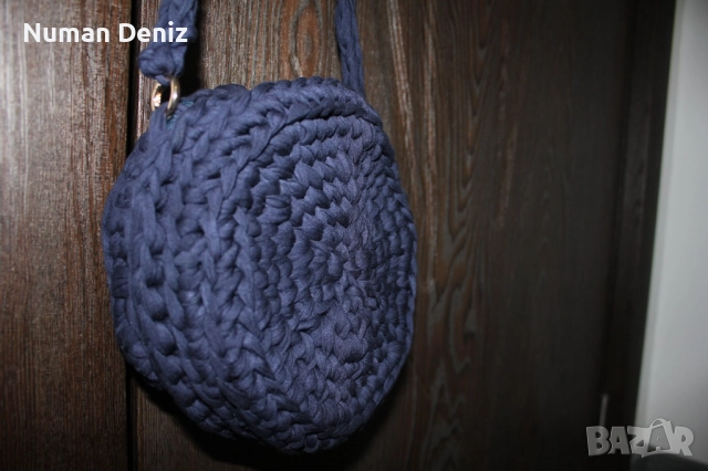 Плетена кръгла дамска чанта , снимка 3 - Чанти - 52465597