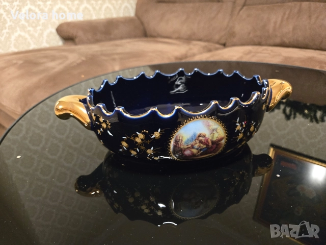 Голяма купа/съд от КОБАЛТ- ЯПОНСКО производство