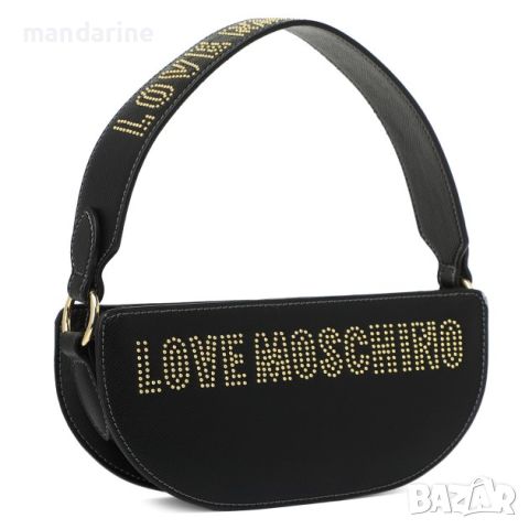 LOVE MOSCHINO 🍊 Дамска кожена чанта "BLACK & GOLD" нова с етикети, снимка 7 - Чанти - 45494551