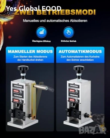 CREWORKS машина за белене на кабели 1.5-25mm, снимка 2 - Други инструменти - 53442867