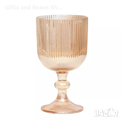 Нова серия чаши в кехлибарен цвят и релефно стъкло