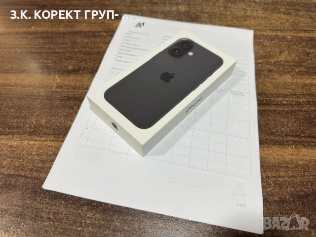 НОВ Apple iPhone 16 128GB Black / Гаранция 24м. / запечатан, снимка 7 - Apple iPhone - 52655421