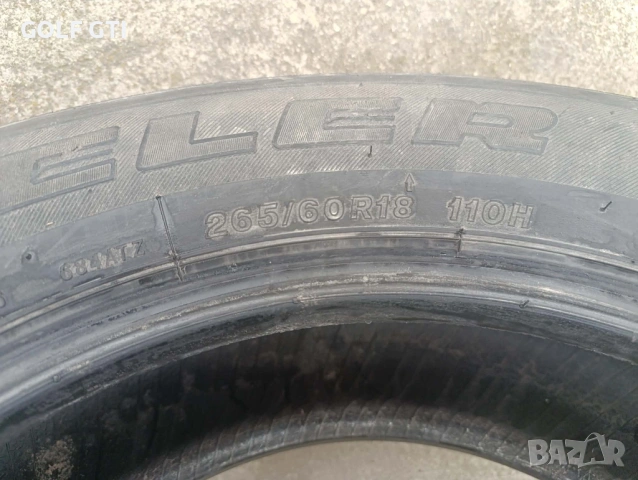 4бр Летни гуми bridgestone dueler h t 265 60 r18 110h, снимка 9 - Гуми и джанти - 53996517