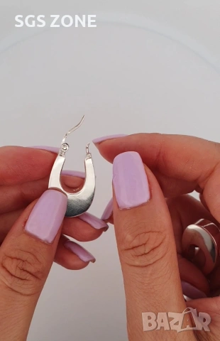 Сребърни обеци подходящи как-то за ежедневието така и за празниците, снимка 5 - Обеци - 53005506