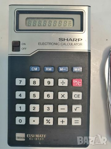 Ретро калкулатор Sharp Elsi Mate EL-8133, снимка 4 - Антикварни и старинни предмети - 46474568