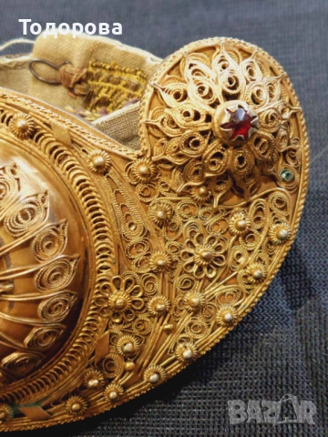 Прекрасни филигранни пафти с живачна позлата,втората пафта е с цена 1800 лв., снимка 7 - Антикварни и старинни предмети - 52074993