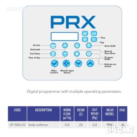 Омекотител за вода Seda за семейства до 4 потребителя, снимка 4 - Други - 53691610