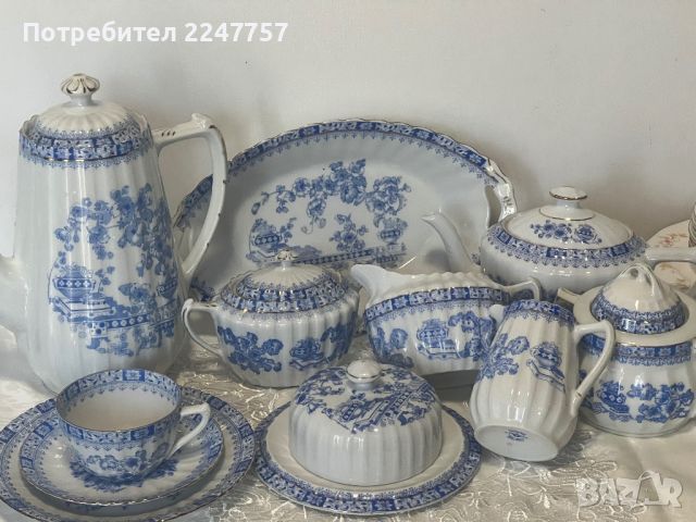 Голям чайник порцелан China Blau 2 литра, снимка 6 - Антикварни и старинни предмети - 46432332