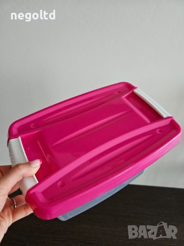 Пластмасова прозрачна кутия с капак 5 и 9 литра ❤ Кутия за лего/Кутия за играчки/Кутия за пъзели, снимка 5 - Други - 46387254