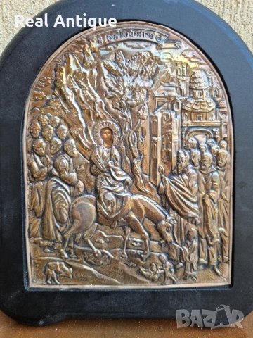 Красива сребърна икона със сертификат и маркировка , снимка 3 - Антикварни и старинни предмети - 51180280