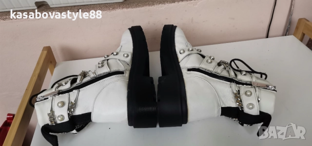 Боти Zara Естествена кожа 37. 5н., снимка 7 - Дамски боти - 52380889