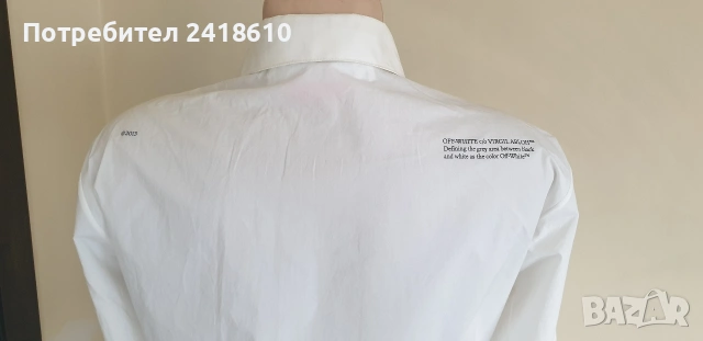 Off White Cotton Dress Italy Womens  Size 36 / S НОВО! ОРИГИНАЛ! Дамска  Рокля!, снимка 17 - Рокли - 53895985