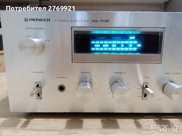 Усилвател Pioneer SA 708, снимка 2 - Ресийвъри, усилватели, смесителни пултове - 53051513