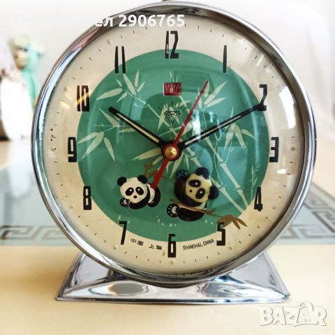 Часовник будилник анимиран Китайски работещ, снимка 1 - Антикварни и старинни предмети - 45623945