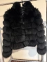 Черно палто от лисица, снимка 2