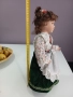 Порцеланова колекционерска кукла със метална стойка , снимка 10