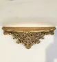 Декоративна конзола с флорални мотиви и златен финиш, снимка 2