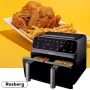 Фритюрник AirFryer Rosberg Premium RP51980N, 1700W, 2съда x 4л., , снимка 2