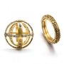 Сферично зодиакално колие - пръстен, различни размери / Материал на изработка: висококачествени мате, снимка 1 - Колиета, медальони, синджири - 45687243
