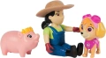  Paw Patrol Скай и фермерката Юми с прасенце Пес Патрул Комплект фигури , снимка 3
