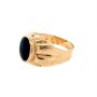 Златен мъжки пръстен 4,22гр. размер:65 14кр. проба:585 модел:23531-3, снимка 2