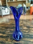 Ваза син кристал, снимка 2
