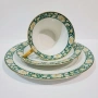 Троен комплект, порцеланова чаша за чай Schumann Bavaria., снимка 3