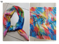 Красив дамски шал в различни принтове 70/70см, 100% памук , снимка 12