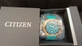 Citizen Promaster Diver 200m Watch BN0162-02X Eco-Drive Turquoise Blue & Gold, снимка 9